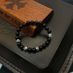 2026年1月31日入荷新品クロムハーツ黒曜石のブレスレットギフト/誕生日/記念品/アクセサリーxin工場