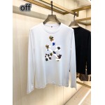 2026年10月12日入荷新作 off white長袖Tシャツ /（ブランドタグ（ネームタグ）の後縫い）JX工場