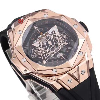 2022年原版復刻新作入荷 ウブロHublot 自動巻ムーブメント腕時計44mm