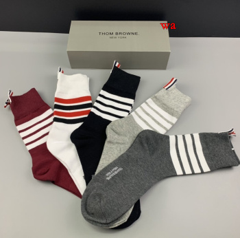 2022年10月秋冬新品 THOM BROWNE  靴下5足セット