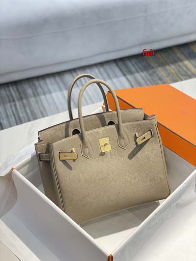 早春新作入荷原版復刻 エルメス Birkin バッグ fuli工場 SIZE: 30 CM