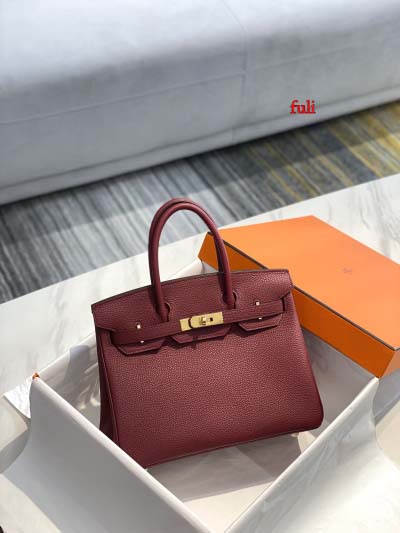 早春新作入荷原版復刻 エルメス Birkin バッグ fuli工場 SIZE: 30 CM