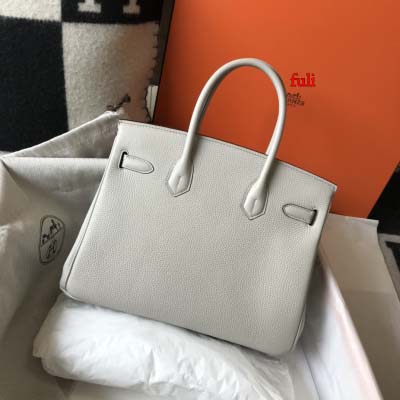 早春新作入荷原版復刻 エルメス Birkin バッグ fuli工場 SIZE: 30 CM