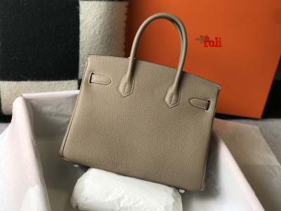 早春新作入荷原版復刻 エルメス Birkin バッグ fuli工場 SIZE: 30 CM