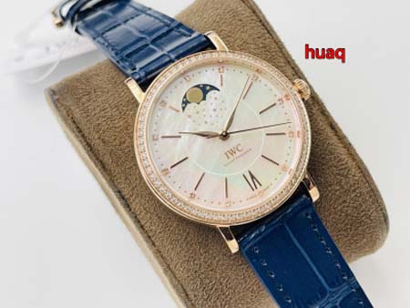 高品質IWC 37MM 女性 自動巻ムーブメント腕時計 huaq工場