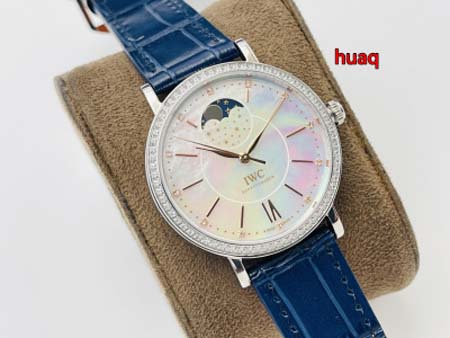 高品質IWC 37MM 女性 自動巻ムーブメント腕時計 huaq工場