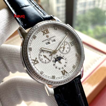 高品質 バセロンコンスタンチン 42mm 自動巻ムーブメント腕時計 huaq工場