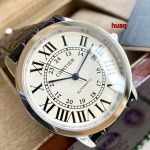 高品質カルティエ 42mm 自動巻ムーブメント腕時計 huaq工場