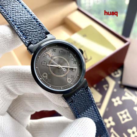 高品質ルイヴィトン  34mm 石英腕時計 huaq工場