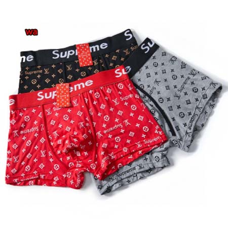 2023年新品人気SUPREME メンズ 下着一箱ごとに3枚