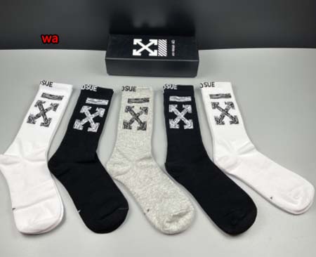 2023年新品人気  OFF WHITE 靴下一箱5足セット