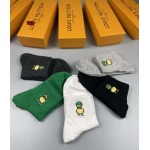 2023年新品人気 ルイヴィトン靴下一箱5足セット