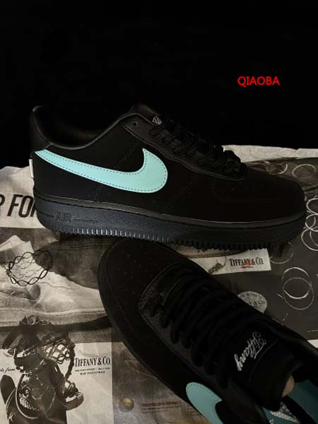 新作入荷TIFFANY x Nike Air Force 1 Low“1837”スニーカー QIAOBA工場.SIZE:36-46