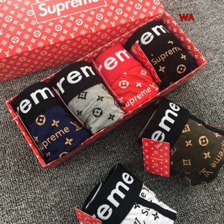 2024年新品人気ルイヴィトン&SUPREME メンズ 下着一箱ごとに3枚