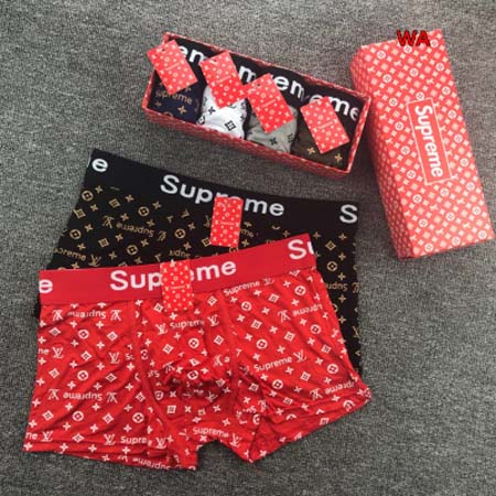 2024年新品人気ルイヴィトン&SUPREME メンズ 下着...