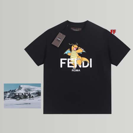 2024年5月22日夏季新作入荷FENDI半袖 Tシャツ F...