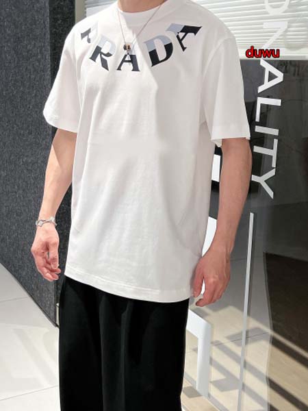 2024年6月20日夏季高品質新作入荷PRADA 半袖 Tシャツ duwu工場