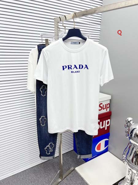 2024年7月11日夏季新品入荷 PRADA 半袖 Tシャツ qiang工場