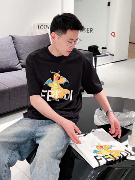 2024年7月15日高品質新作入荷FENDI 半袖 Tシャツ QIANG工場