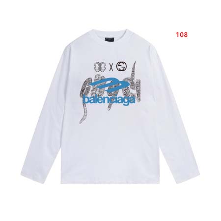 2024年7月30日早秋新品入荷 グッチ&バレンシアガ長袖 Tシャツ 108工場