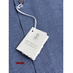 2024年10月15日秋冬高品質新品入荷 Brunello Cucinelli  厚手長袖 シャツ msh工場 S-XXL