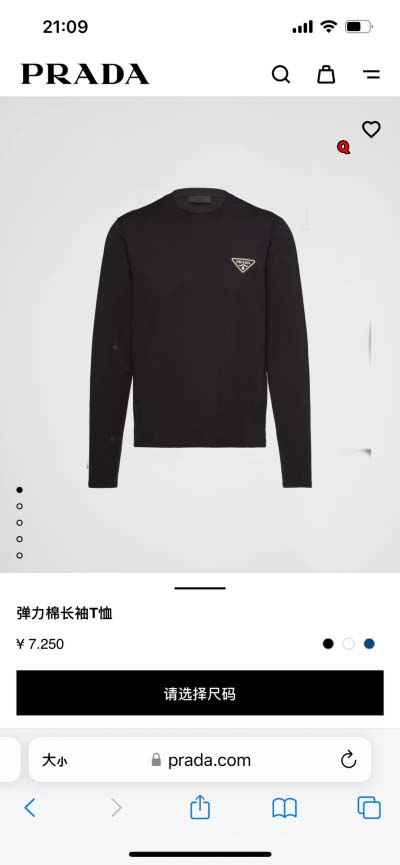 2024年10月18日秋冬高品質新品入荷PRADA 長袖 T...