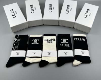 2024年秋冬新品人気CELINE 靴下一箱5足セット