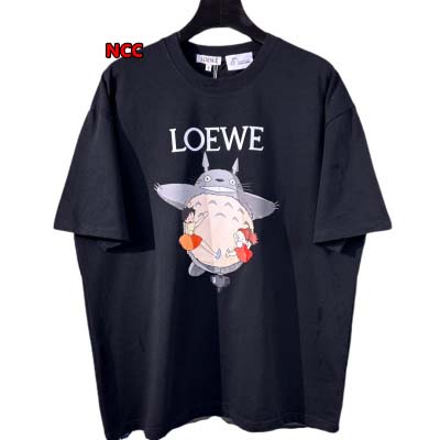 人気新品入荷 LOEWE  綿半袖 Tシャツ260g 男女兼...