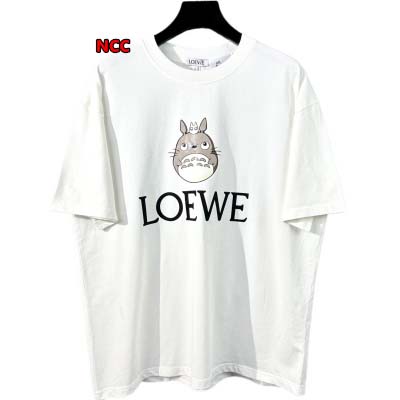 人気新品入荷 LOEWE  綿半袖 Tシャツ260g 男女兼...