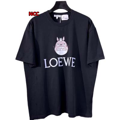 人気新品入荷 LOEWE  綿半袖 Tシャツ260g 男女兼...