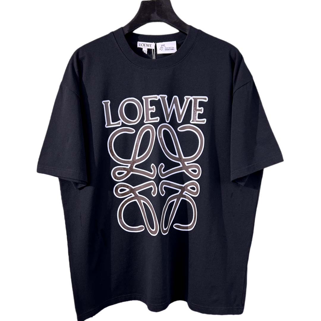 人気新品入荷 LOEWE  綿半袖 Tシャツ260g 男女兼...