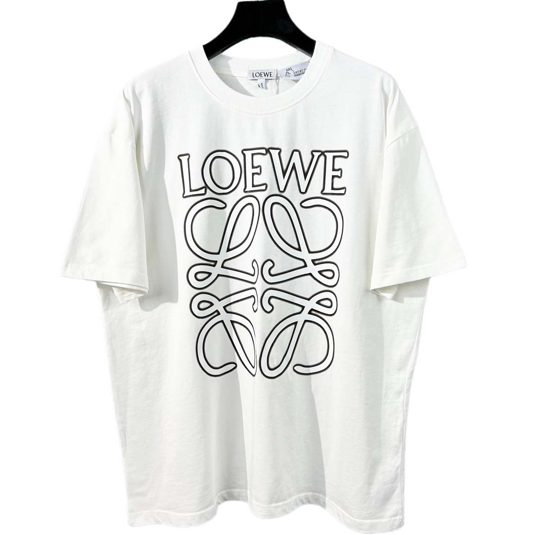 人気新品入荷 LOEWE  綿半袖 Tシャツ260g 男女兼...