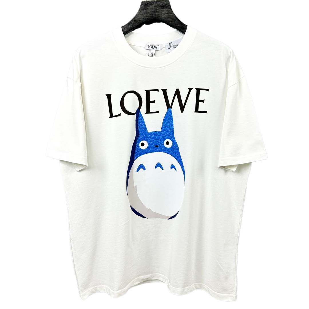 人気新品入荷 LOEWE  綿半袖 Tシャツ260g 男女兼...