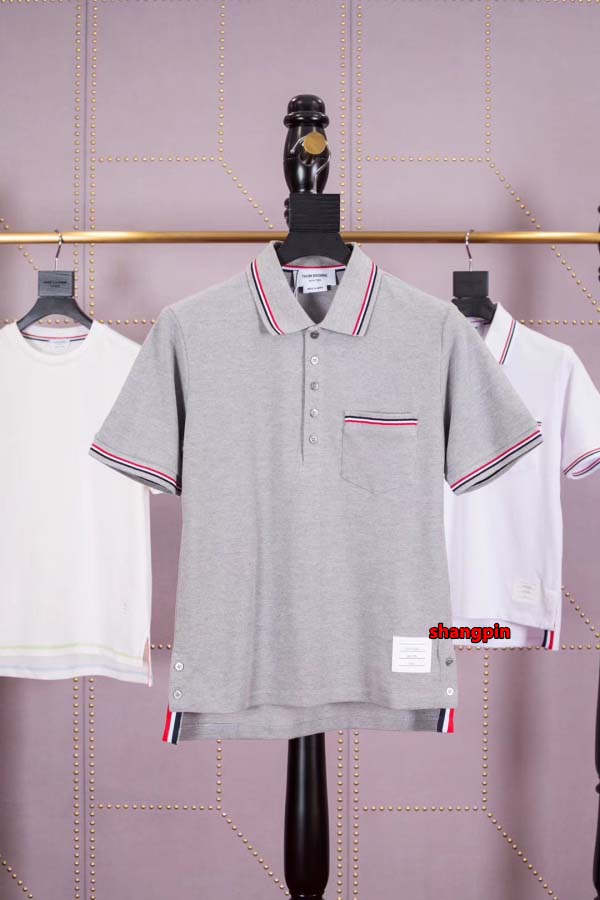 2025年春夏高品質新品 THOM BROWNE ポロシャツ半袖 Tシャツ shp工場