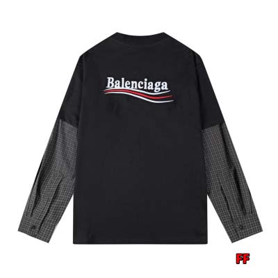 春夏新款 バレンシアガ 長袖 Tシャツ  綿  FF工場