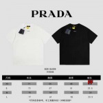 2025年高品質 新品春夏PRADA 半袖Tシャツ 綿 Tシャツ 男女兼用 HUAREN工場