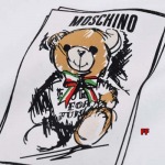 2025年高品質 新品春夏MOSCHINO 半袖Tシャツ 綿 Tシャツ 男女兼用 HUAREN工場