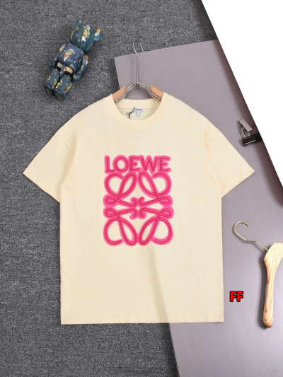 2025年新品春夏LOEWE 半袖Tシャツ 綿 Tシャツ 男...