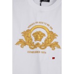 2025年新品春夏ヴェルサーチ 半袖Tシャツ 綿 Tシャツ 男女兼用 HUAREN工場