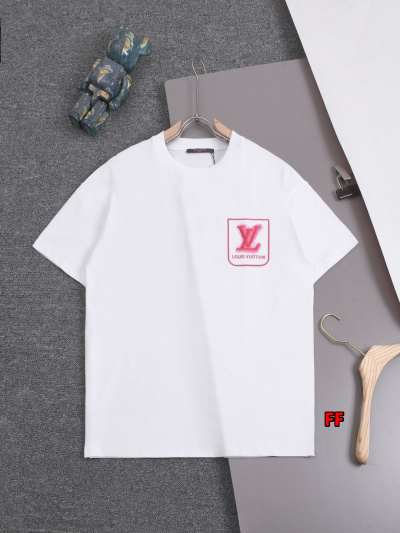 2025年新品春夏ルイヴィトン 半袖Tシャツ 綿 Tシャツ ...