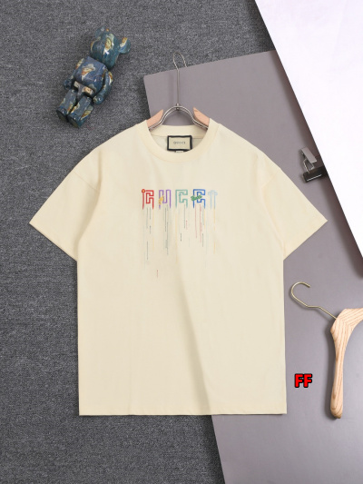 2025年新品春夏グッチ  半袖Tシャツ 綿 Tシャツ 男女...