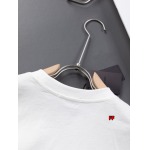 2025年新品春夏PRADA   半袖Tシャツ 綿 Tシャツ 男女兼用 HUAREN工場