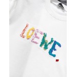 2025年新品春夏LOEWE 半袖Tシャツ 綿 Tシャツ 男女兼用 HUAREN工場