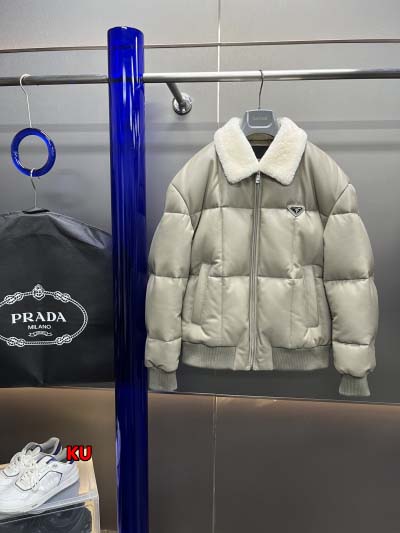 2024年原版復刻秋冬 PRADA  本革 ダウンジャケット...