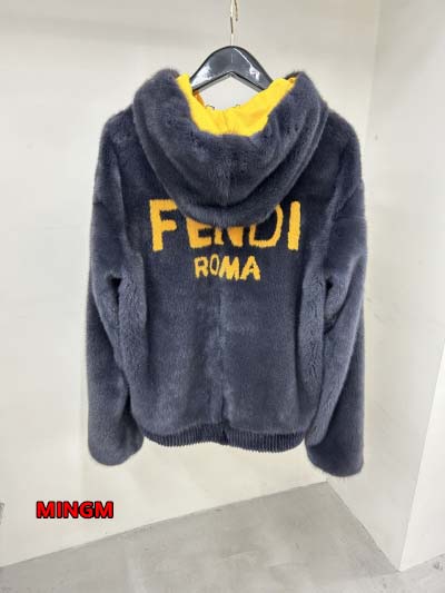 2024年原版復刻秋冬FENDI 本革 ミンク 毛皮 ジャケ...