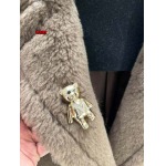 原版復刻秋冬Maxmara teddy ウールコート 女性 ag工場