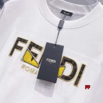 2025年新作早春 FENDI 半袖 Tシャツ 綿 男女兼用  FF工場