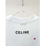 2025年新作早春 CELINE 半袖 Tシャツ 綿 男女兼用  FF工場