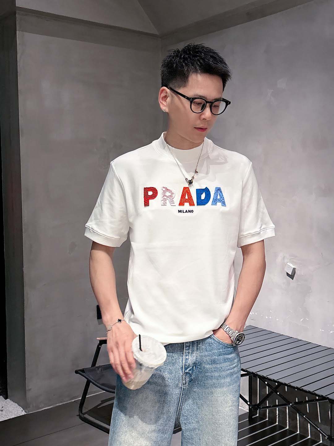 2025年早春新品PRADA半袖 Tシャツ  chengyu...