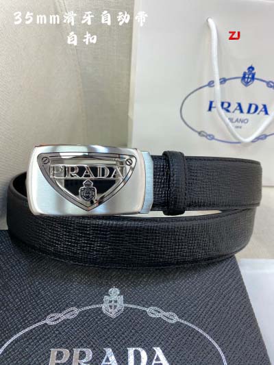 2025年早春新品入荷 PRADA本革 ベルト ZJ工場